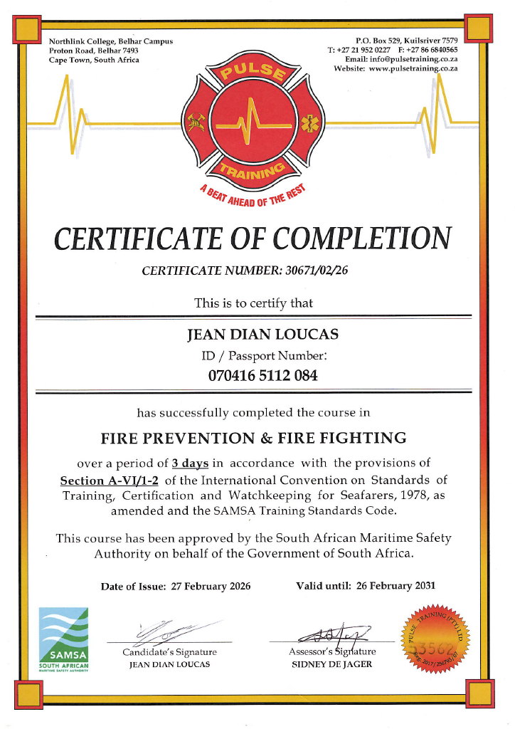 Fire Fighting & Fire Prevention